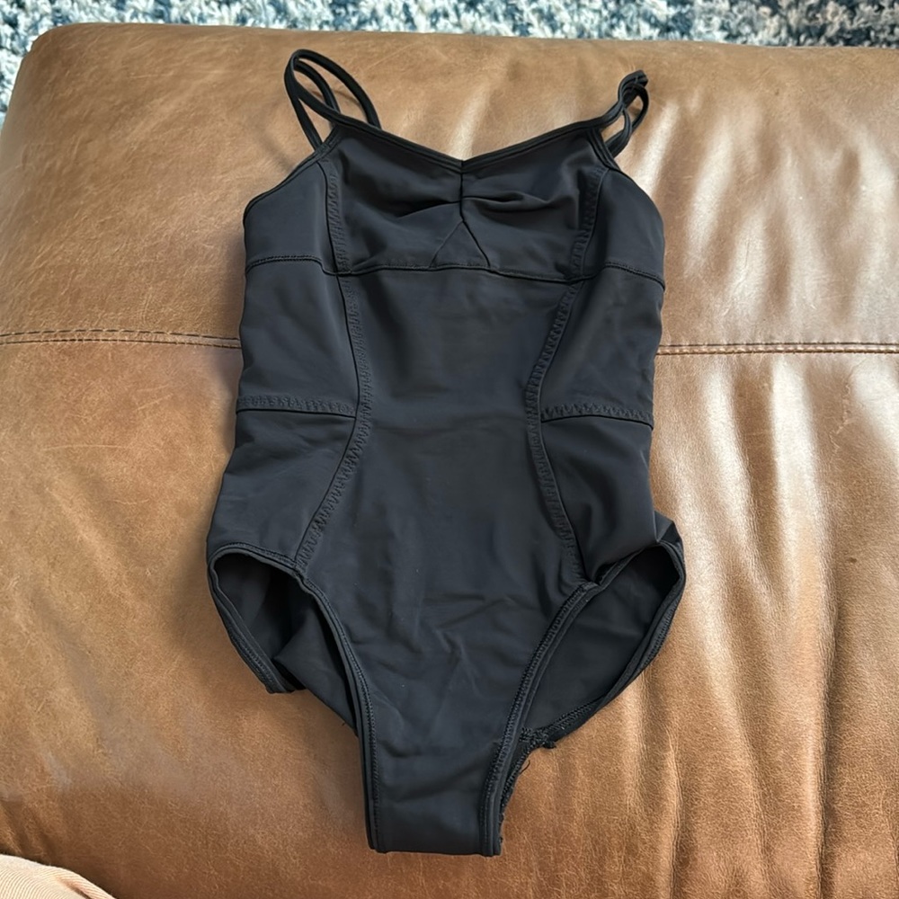 Black dance leotard